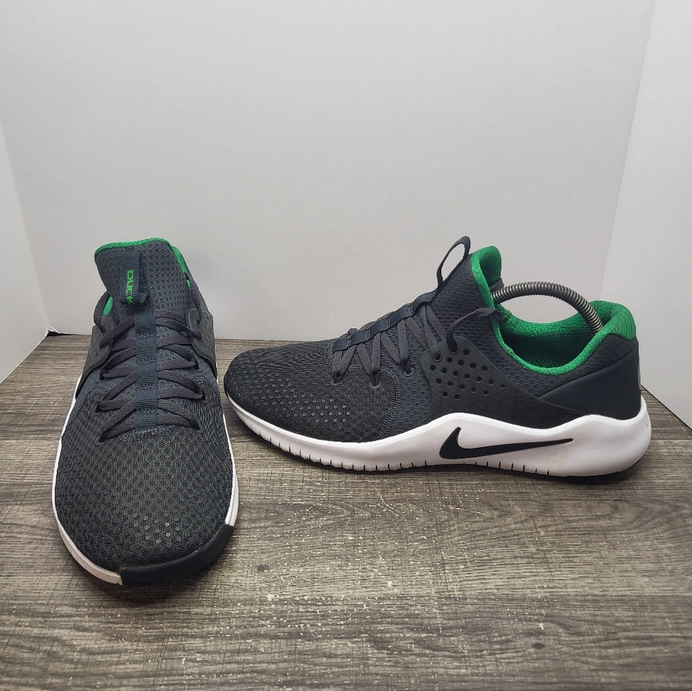 Nike Free TR 8 Oregon Ducks Training Shoes Gray Green AR0421-001 Men's 11.5